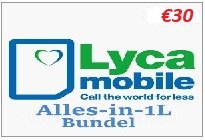 LYCA  Alles in 1 L Bun. €30 NL