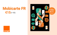 MOBICARTE FR €15 (+€5)
