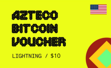 Azteco Bitcoin 10 USD Voucher (Lightning)