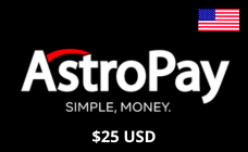 AstroPay  25 $ USD Amerikaanse dollar